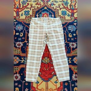 Plaid Capri pants